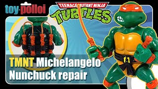 Vintage Teenage Mutant Ninja Turtles Michelangelo Nunchucks repair - Toy Polloi