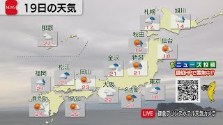 10月19日の天気