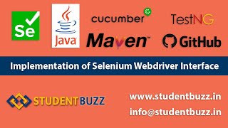 Interface in Java || Implementation of Selenium Webdriver interface || StudentBuzz