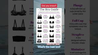 Bra guide #fyp #bratalk #bras #pushupbra #womenstips#shorts