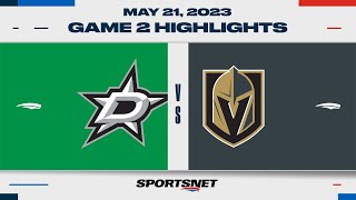 NHL Western Conference Final Game 2 Highlights | Stars vs. Golden Knights - May 21, 2023