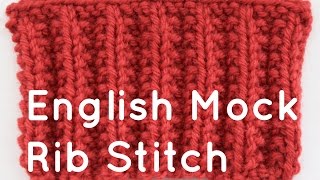 How to Knit the English Mock Rib Stitch