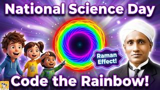 🔬 Celebrate National Science Day | Python Turtle Rainbow Coding Project 🌈