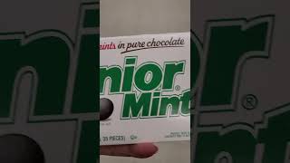 Junior mints [creamy mints in pure chocolate] #trending #shorts #viral #chocolate #mint