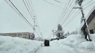 大雪の青森市（横内・幸畑あたり）