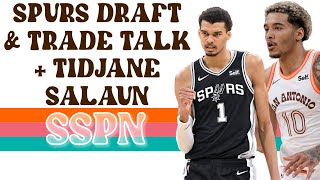 Spurs Draft + Trade Talk | Tidjane Salaun Prospect Breakdown | SSPN Live