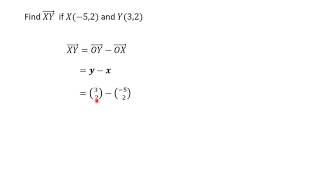 37 Expressing Two Points as a Vector