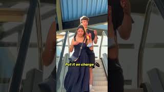 AWKWARD ESCALATOR PRANK! #shorts