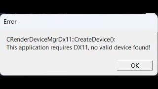 This application requires dx11