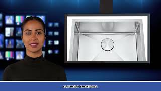 Sleek and Durable: Stainless Steel Undermount Kitchen Sink for Effortless Functionality