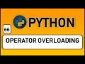 Operator Overloading in python