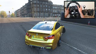 Forza Horizon 4 - Drifting BMW M4 (Steering Wheel + Paddle Shifter) Gameplay