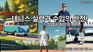 가장 빠른 성장을 위한 단축 테니스 - 테니스 실력과 수입의 반전! (직업과 취미의 차이)