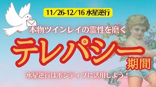 【ツインレイ】水星逆行中は、ツインレイのテレパシー強化期間✊あなたも必ず受取れますよ💌【水星逆行】