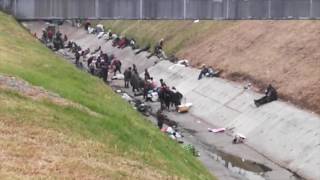 habitantes de la calle se trasladaron al caño