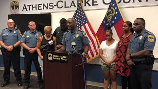ACCPD press conference on murder at Clarke Gardens Apartments