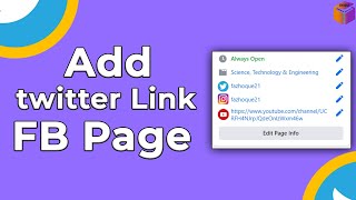 how to add twitter account on Facebook page 2021 | how to link twitter to facebook page | F HOQUE |