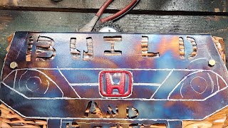 How to make a metal sign(No CNC)