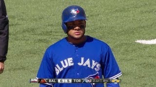 BAL@TOR: Melky scores Izturis with a single