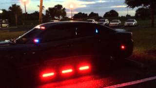 2015 Dodge Charger Police Car LED Police Lights outfitted by HG2 Emergency Lighting