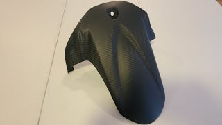 Unboxing Motocomposites Carbon Fiber Rear Hugger for my 2012 Suzuki GSX-R750