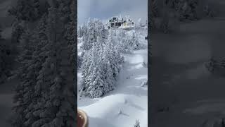 Uludağ telesiyej ile çıkarken sıcak çikolata içmek😍 #uludağ #tiktokviral #snow #shortvideo