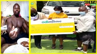 Ugali Man gets a car and 5 Million from Odibets - Charles Odongo