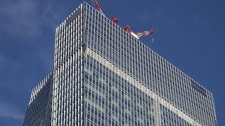 虎ノ門ヒルズ ステーションタワーの建設状況（2023年1月7日）