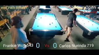 Carlos Nurinda 719 vs Frankie Wolf 543