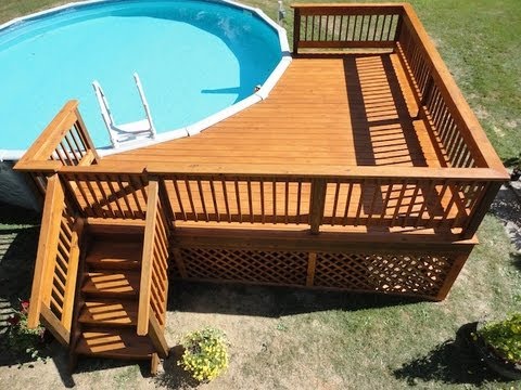 How to Build a Deck around a Pool How to Build a Deck around a Pool