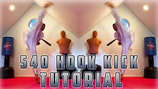 540 Hook Kick Tutorial #shorts #martialarts #taekwondo