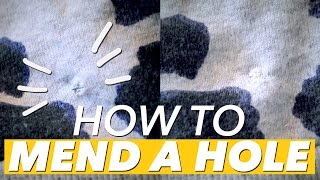 How to Mend a Small Hole | WITHWENDY