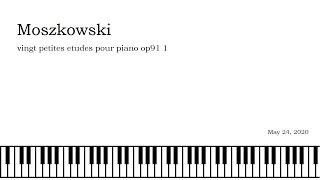 Moszkowski - vingt petites etudes pour piano op91 1