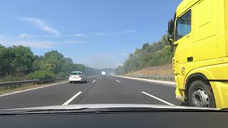 Highway in Hungary  driving tour