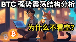 比特币行情分析，BTC 强势震荡结构分析，为什么不看空？(BTC/ETH/比特币/以太坊/bitcoin/ethereum行情分析)