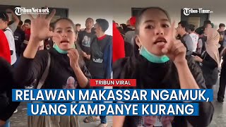 VIRAL Relawan Makassar Ngamuk Diberi Uang Rp10 Ribu Usai Kampanye Ganjar: Kemarin Prabowo Rp50 Ribu