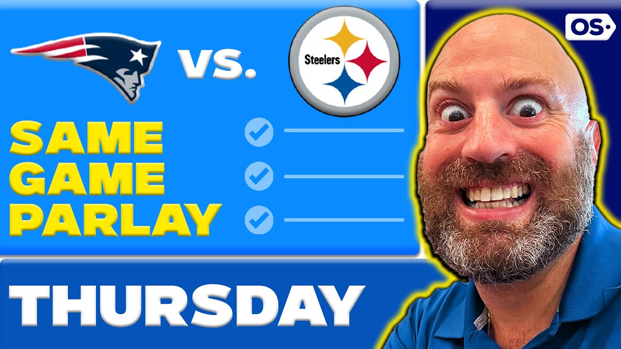 Patriots-Steelers NFL Parlay Picks Today | NFL Same Game Parlay | Week ...