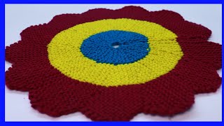 36 fande se banaye flower shape door mat, Paydan banane ka tarika, doormat making at home, diy,