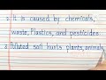 soil pollution 5 lines in english land pollution 5 lines in english