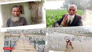 শহরের ব্যস্ততার বাইরে বদরগঞ্জের গ্রাম এখনো শান্ত, নিরিবিলি, আর প্রকৃতির এক টুকরো স্বর্গ।