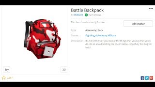 Event How To Get The Battle Backpack Roblox Battle Arena Event