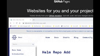 helm package, install, upgrade using github pages as repo