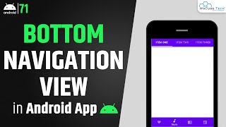 BottomNavigationView in Android Studio | Android Studio Tutorial for Beginners