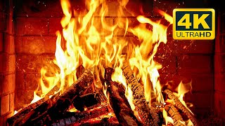 🔥 Cozy Fireplace 4K (12 HOURS). Fireplace with Crackling Fire Sounds. Fireplace Burning 4K