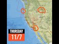 West Coast Elevated Earthquake activity. Yellowstone quakes. Thursday 11/7/2024