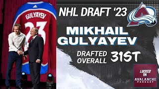 Colorado Avalanche draft Mikhail Gulyayev 31st in 2023 NHL Draft | Instant Reaction \u0026 Analysis