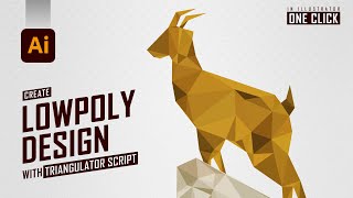 Create Low Poly Art with Triangulator Script in one click | Triangulator Script | Adobe Illustrator