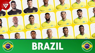 🇧🇷 BRAZIL Full Squad 2024 - FIFA Matchday vs England and Spain on March 2024 - Copa America 2024