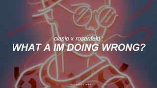 what am i doing wrong? ; clasio x rosenfeld | sub. español/inglés