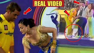 Watch Arijit Singh & Rashmika Mandanna Touched MS Dhoni Feet During IPL 2023 Opening Ceremony||